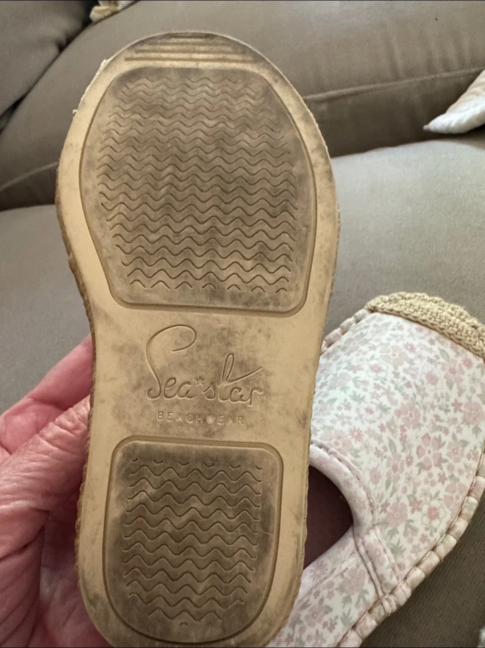 Sea star little girl espadrille shoes